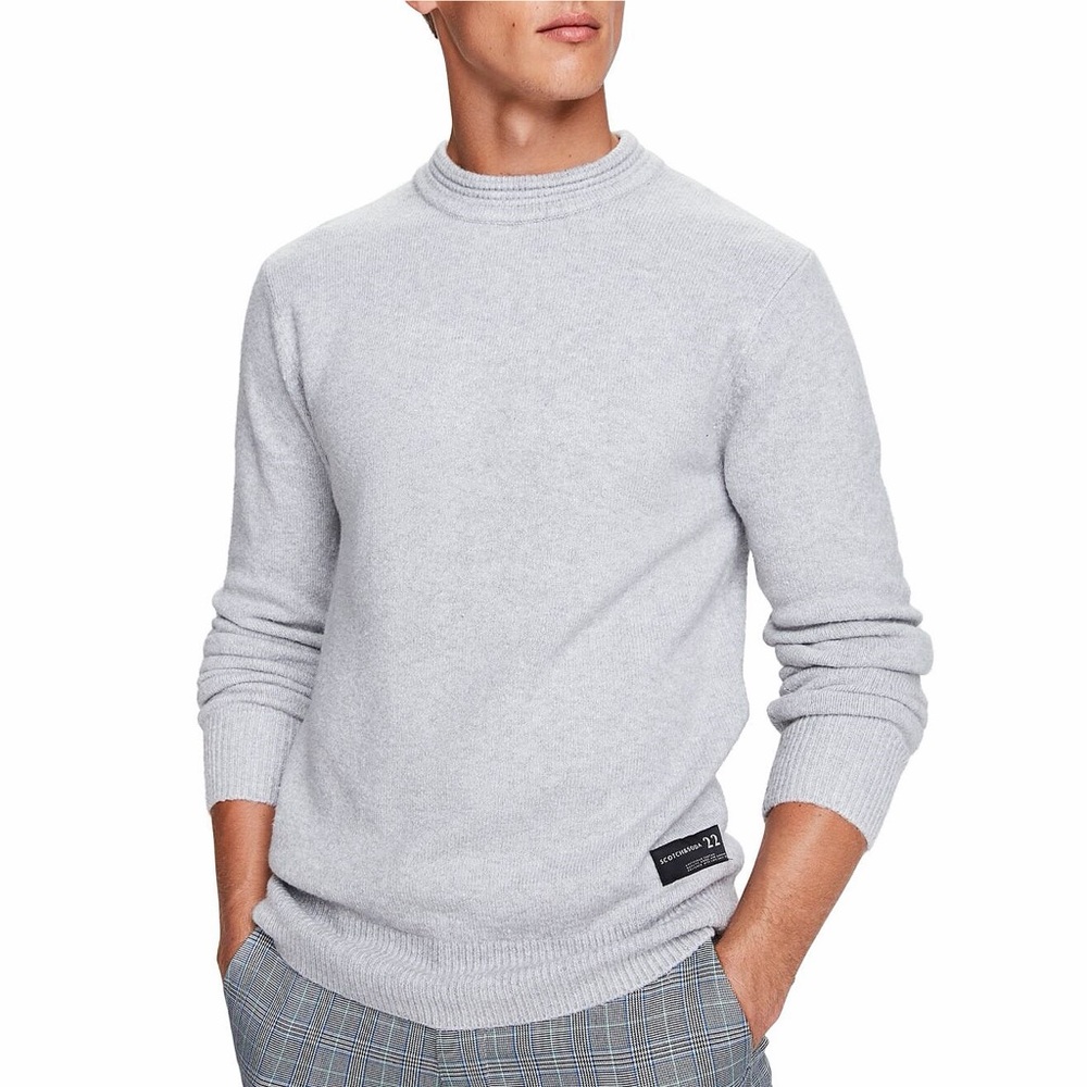 SCOTCH & SODA | Soft Knit Crew With High Rib Neckline